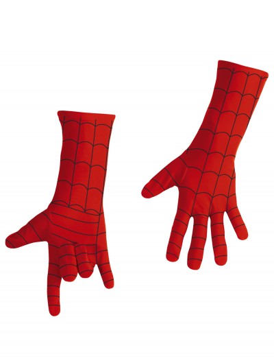 Kids Deluxe Spiderman Long Gloves, halloween costume (Kids Deluxe Spiderman Long Gloves)