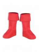 Kids Red Superhero Boot Covers, halloween costume (Kids Red Superhero Boot Covers)