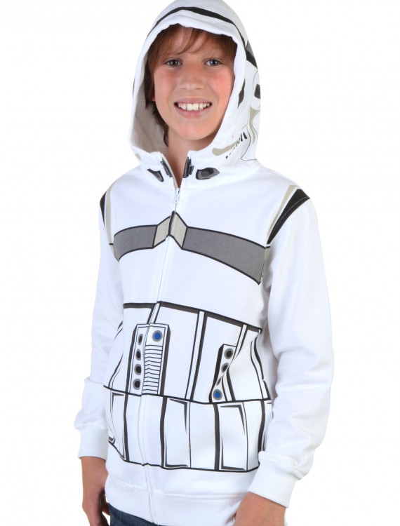 Kids Star Wars Stormtrooper Costume Hoodie, halloween costume (Kids Star Wars Stormtrooper Costume Hoodie)