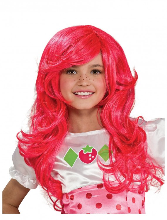 Kids Strawberry Shortcake Wig, halloween costume (Kids Strawberry Shortcake Wig)