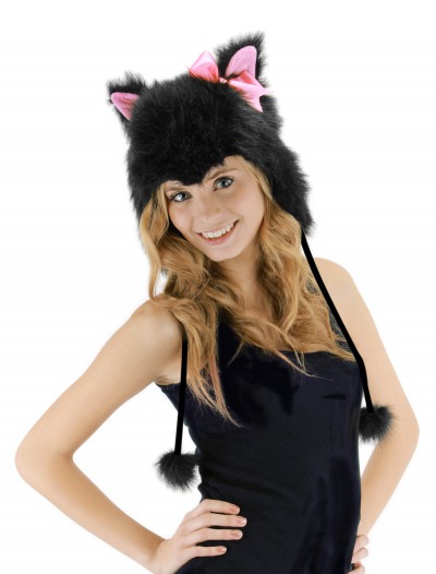 Kitty Hoodie Hat Black, halloween costume (Kitty Hoodie Hat Black)