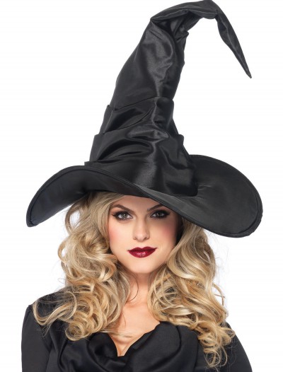 Large Ruched Witch Hat, halloween costume (Large Ruched Witch Hat)