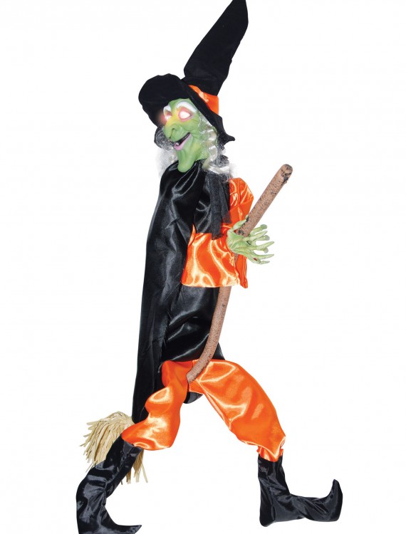 Leg Kicking Witch w/ Broom, halloween costume (Leg Kicking Witch w/ Broom)