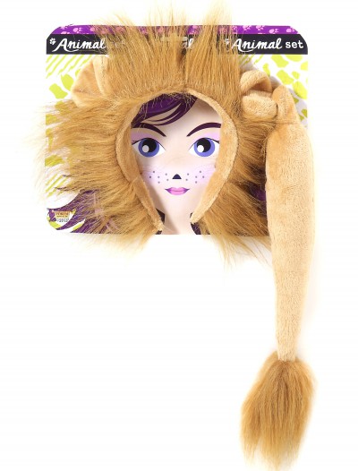 Lion Ears and Tail Kit, halloween costume (Lion Ears and Tail Kit)
