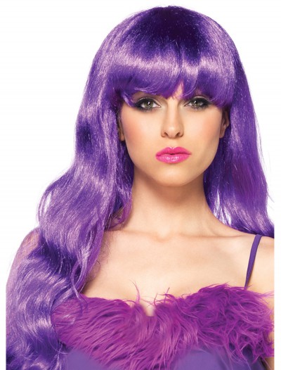 Long Wavy Purple Wig, halloween costume (Long Wavy Purple Wig)