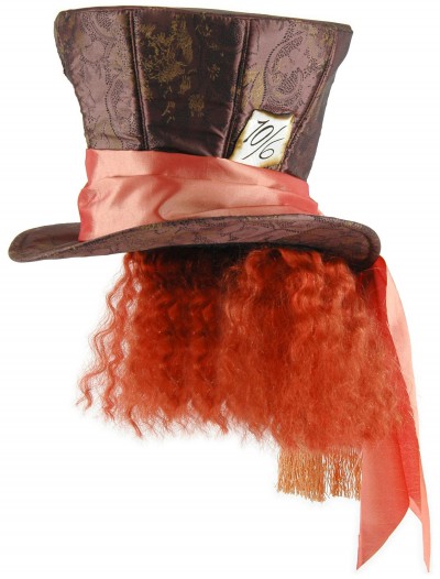 Mad Hatter Hat w/Hair, halloween costume (Mad Hatter Hat w/Hair)