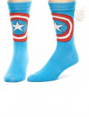Marvel Captain America w/ Wings Crew Socks, halloween costume (Marvel Captain America w/ Wings Crew Socks)
