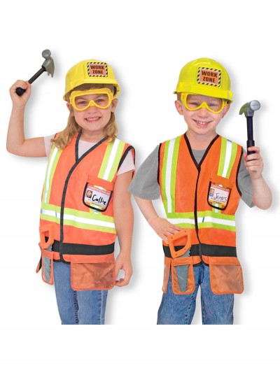 Melissa and Doug Construction Worker Costume, halloween costume (Melissa and Doug Construction Worker Costume)