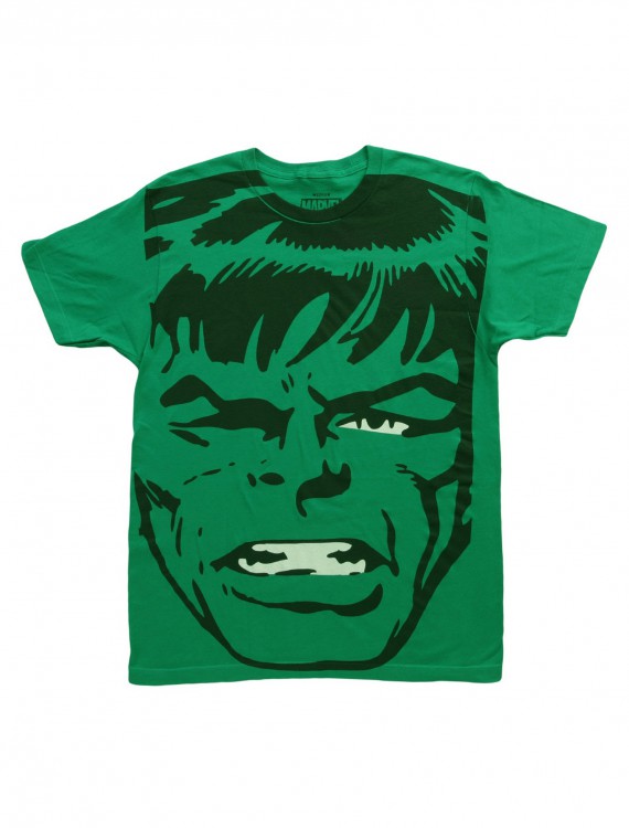 Mens Big Head Incredible Hulk TShirt, halloween costume (Mens Big Head Incredible Hulk TShirt)