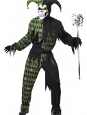 Mens Green Scary Jester Costume, halloween costume (Mens Green Scary Jester Costume)