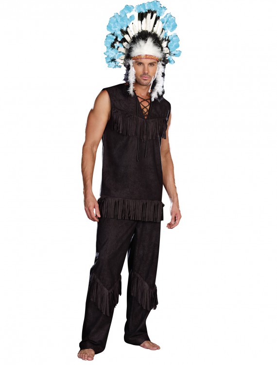Men's Indian Chief Costume, halloween costume (Men's Indian Chief Costume)