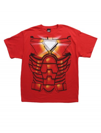 Mens Iron Man Costume Jumbo T-Shirt, halloween costume (Mens Iron Man Costume Jumbo T-Shirt)