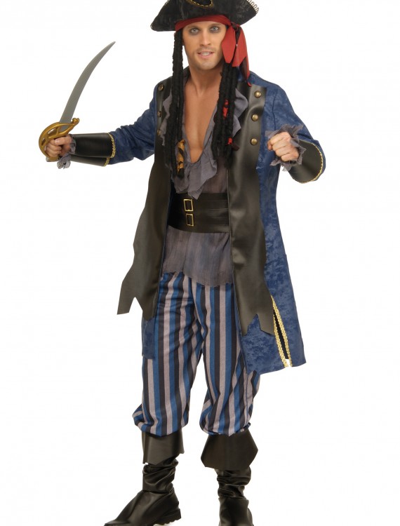 Men's Pirate Captain Costume, halloween costume (Men's Pirate Captain Costume)