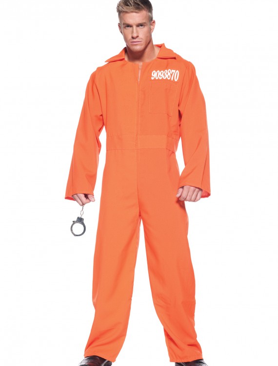 Mens Prison Jumpsuit, halloween costume (Mens Prison Jumpsuit)