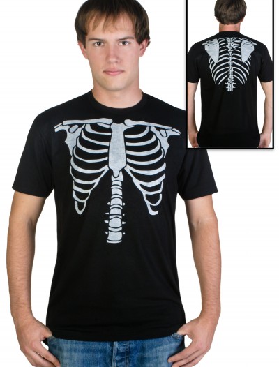 Mens Skeleton Costume T-Shirt, halloween costume (Mens Skeleton Costume T-Shirt)
