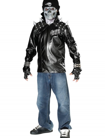 Metal Skull Biker Costume, halloween costume (Metal Skull Biker Costume)