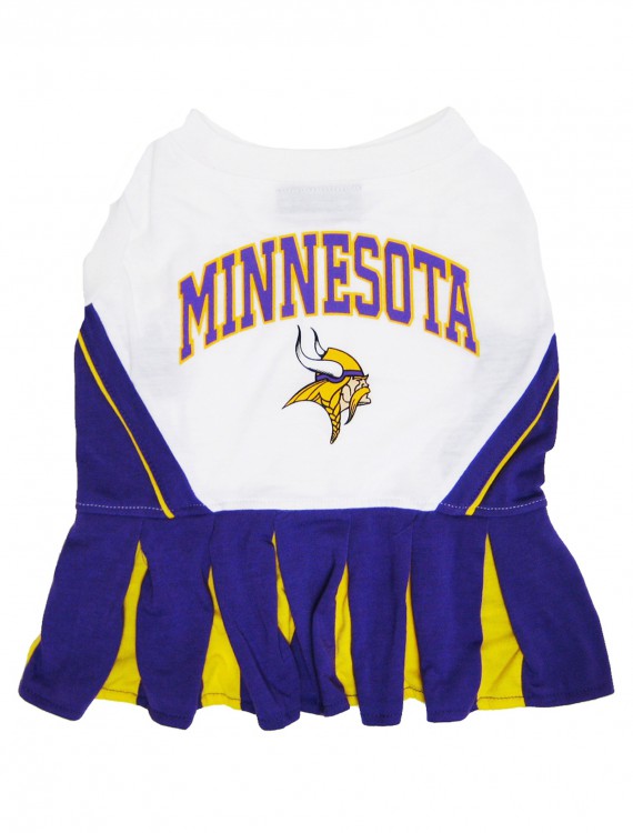 Minnesota Vikings Dog Cheerleader Outfit, halloween costume (Minnesota Vikings Dog Cheerleader Outfit)