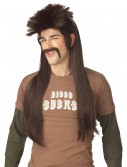 Mississippi Mud Flap Wig and Mustache, halloween costume (Mississippi Mud Flap Wig and Mustache)