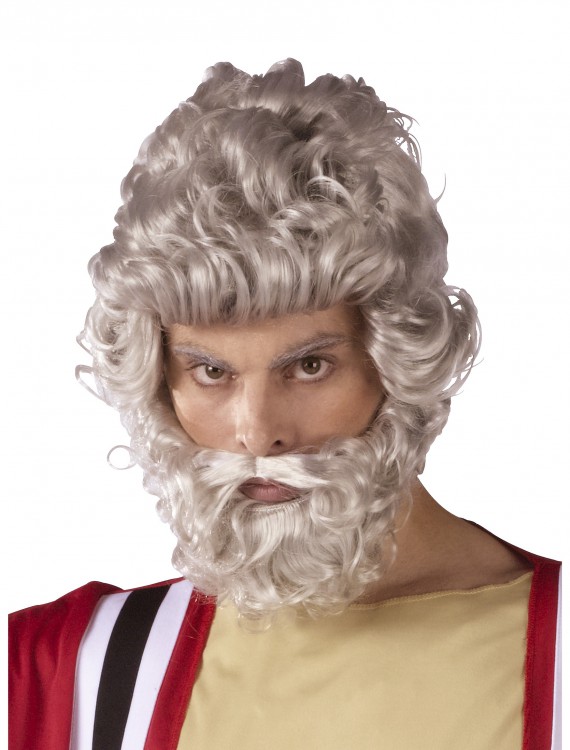 Moses Wig and Beard Set, halloween costume (Moses Wig and Beard Set)