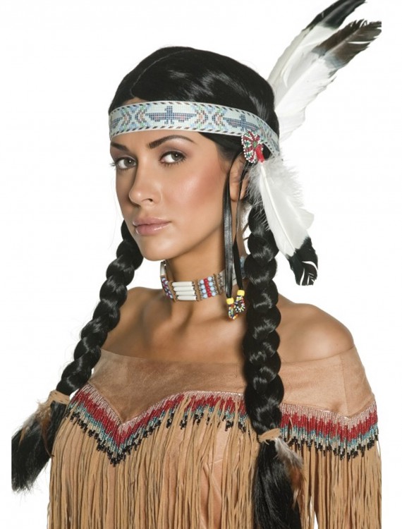 Native Indian Wig, halloween costume (Native Indian Wig)