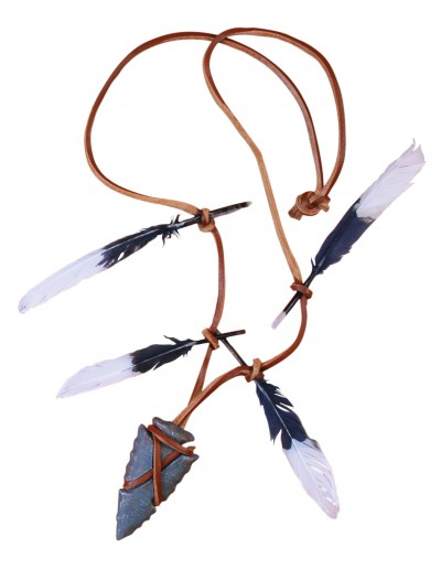 Native Warrior Necklace Arrow Head, halloween costume (Native Warrior Necklace Arrow Head)