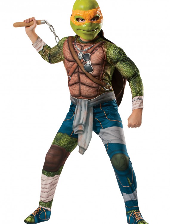 Ninja Turtle Movie Child Deluxe Michelangelo Costume, halloween costume (Ninja Turtle Movie Child Deluxe Michelangelo Costume)