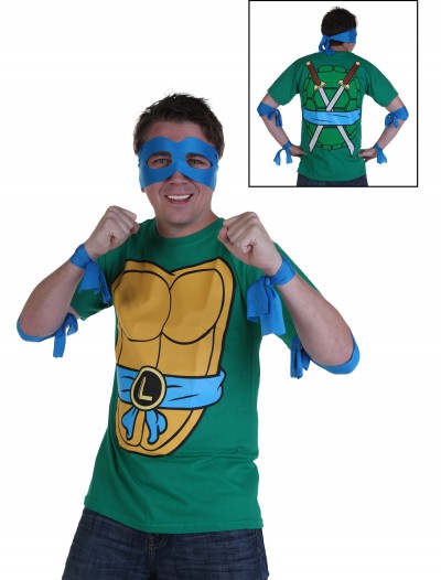 Ninja Turtles Leonardo Costume T-Shirt, halloween costume (Ninja Turtles Leonardo Costume T-Shirt)