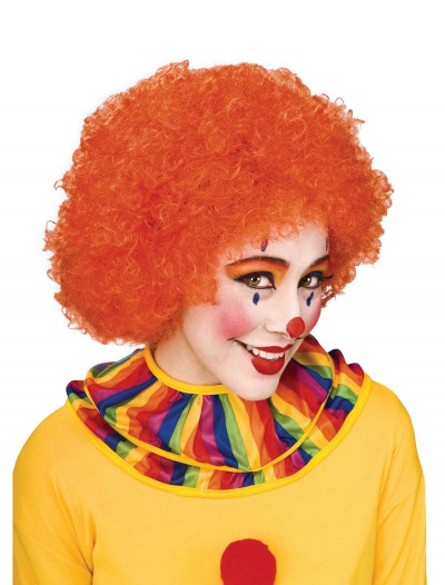 Orange Afro Clown Wig, halloween costume (Orange Afro Clown Wig)