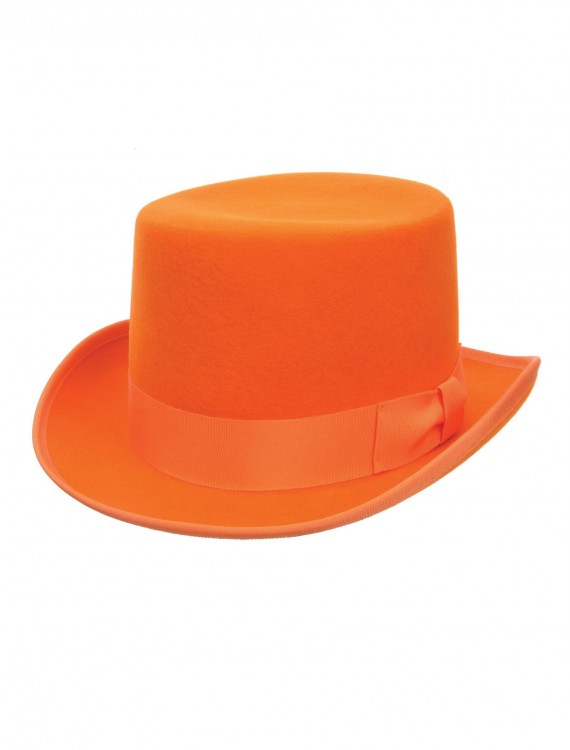 Orange Wool Top Hat, halloween costume (Orange Wool Top Hat)