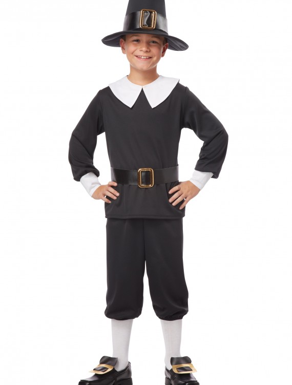 Pilgrim Boy Costume, halloween costume (Pilgrim Boy Costume)