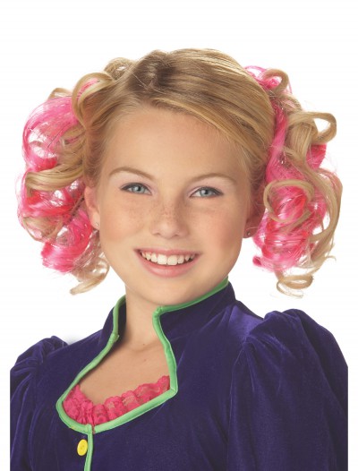 Pink Curly Hair Clips, halloween costume (Pink Curly Hair Clips)