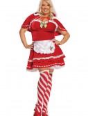 Plus Miss Candy Cane Costume, halloween costume (Plus Miss Candy Cane Costume)