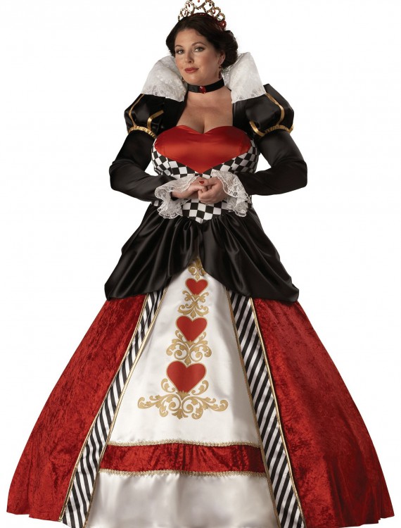 Plus Size Adult Queen of Hearts Costume, halloween costume (Plus Size Adult Queen of Hearts Costume)