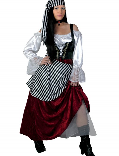 Plus Size Deluxe Pirate Wench Costume, halloween costume (Plus Size Deluxe Pirate Wench Costume)