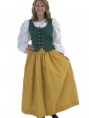 Plus Size Gold Peasant Skirt, halloween costume (Plus Size Gold Peasant Skirt)
