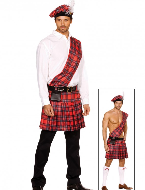 Plus Size Men's Scottish Costume, halloween costume (Plus Size Men's Scottish Costume)