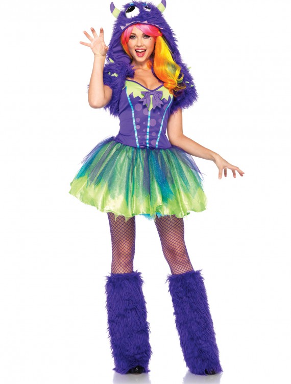 Plus Size Purple Posh Monster Costume, halloween costume (Plus Size Purple Posh Monster Costume)