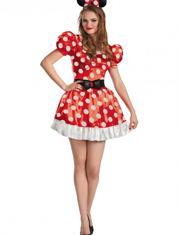 Plus Size Red Minnie Classic Costume, halloween costume (Plus Size Red Minnie Classic Costume)