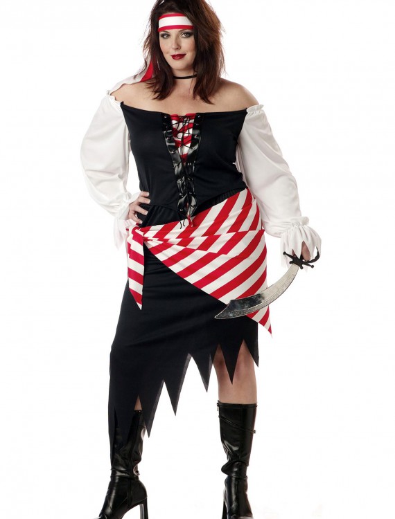 Plus Size Ruby the Pirate Beauty Costume, halloween costume (Plus Size Ruby the Pirate Beauty Costume)