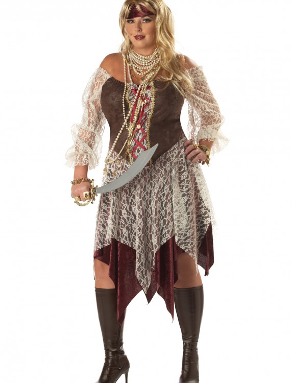 Plus Size South Seas Siren Costume, halloween costume (Plus Size South Seas Siren Costume)