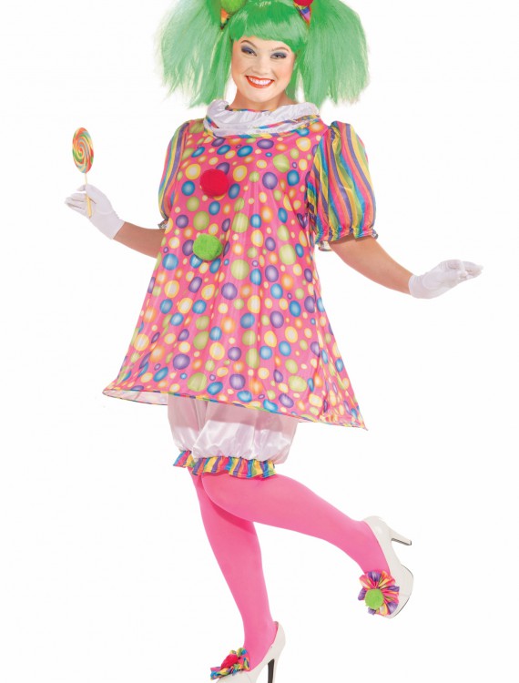 Plus Size Tickles the Clown Costume, halloween costume (Plus Size Tickles the Clown Costume)