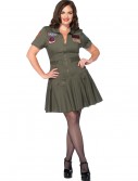 Plus Size Top Gun Flight Dress, halloween costume (Plus Size Top Gun Flight Dress)