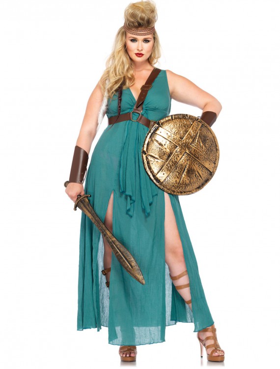 Plus Size Warrior Maiden Costume, halloween costume (Plus Size Warrior Maiden Costume)