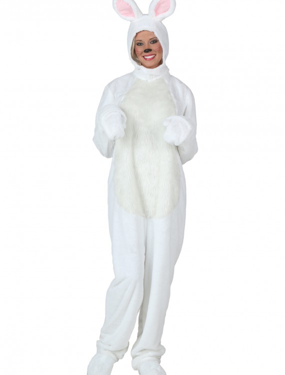 Plus Size White Bunny Costume, halloween costume (Plus Size White Bunny Costume)