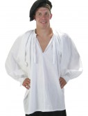 Plus Size White Peasant Shirt, halloween costume (Plus Size White Peasant Shirt)