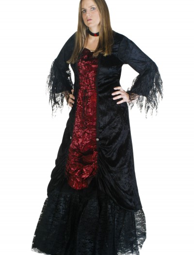Plus Size Womens Gothic Vampire Costume, halloween costume (Plus Size Womens Gothic Vampire Costume)