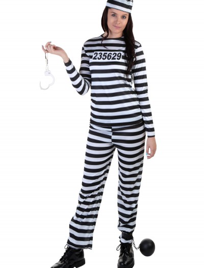 Plus Size Womens Prisoner Costume, halloween costume (Plus Size Womens Prisoner Costume)