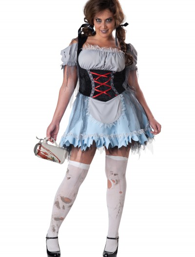 Plus Size Zombie Beer Maiden Costume, halloween costume (Plus Size Zombie Beer Maiden Costume)