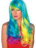 Prism Long Rainbow Wig, halloween costume (Prism Long Rainbow Wig)