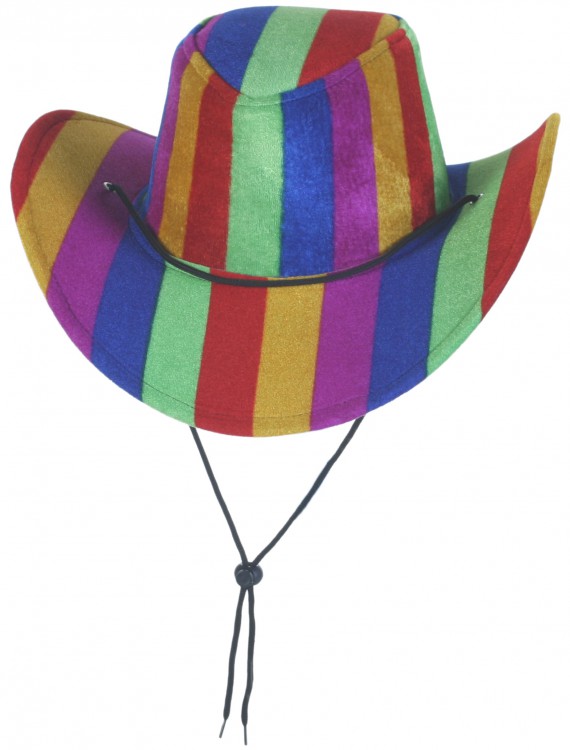 Rainbow Cowboy Hat, halloween costume (Rainbow Cowboy Hat)